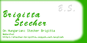 brigitta stecher business card